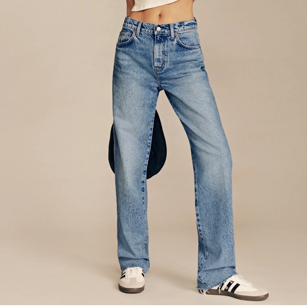 Reformation Val 90s Mid Rise Straight Jeans